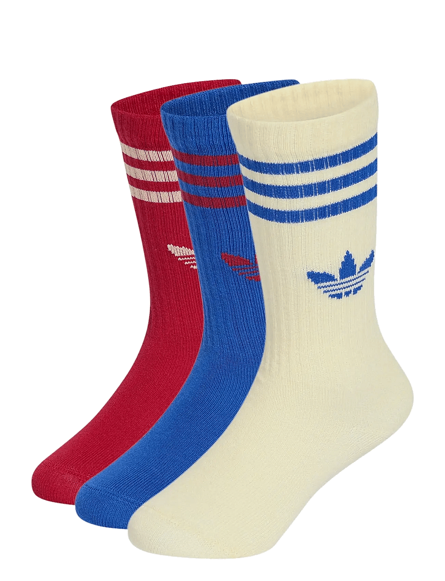 adidas Originals - CREW SOCK 3P - strümpfe - tmvire/boblue/warvan - 0