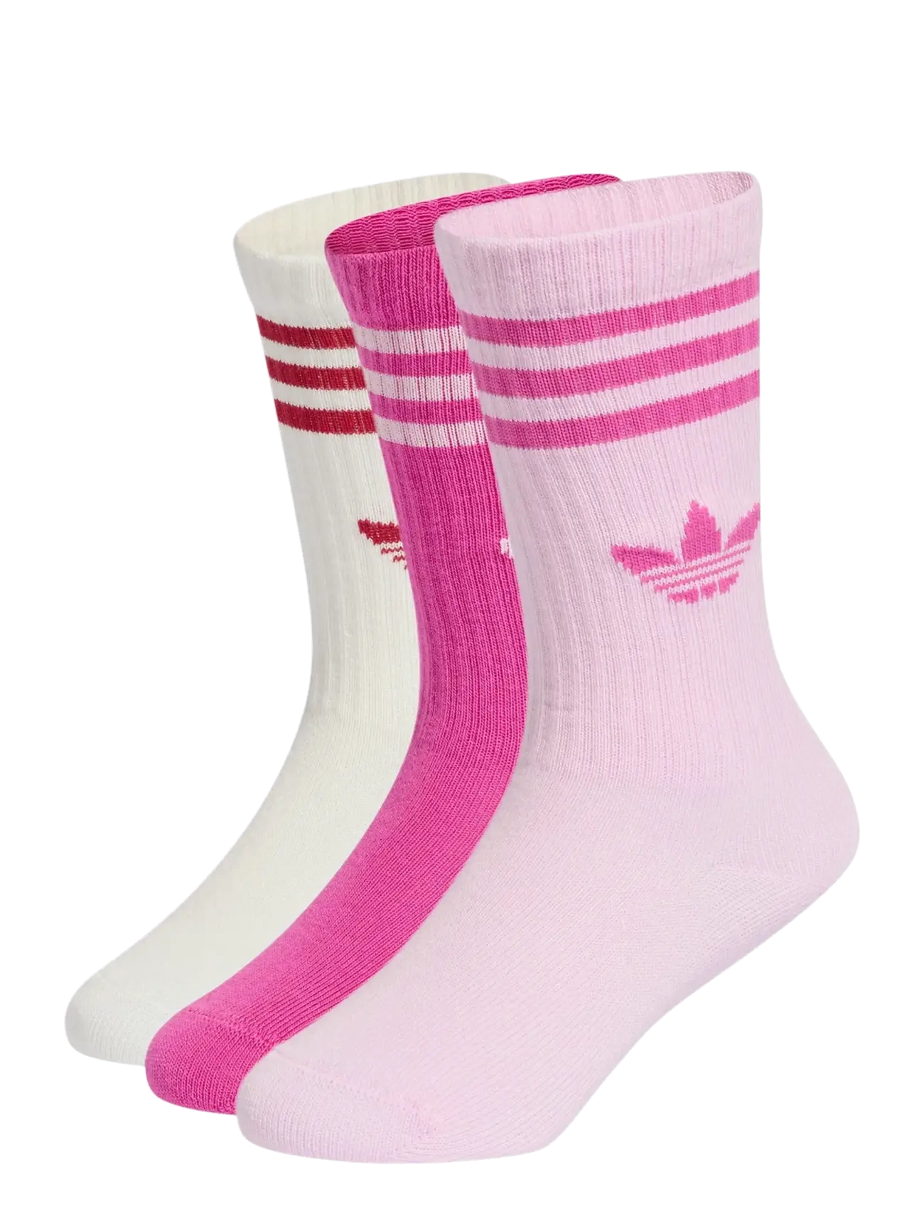 adidas Originals Crew Sock 3P, 31-33, Pink, Sokker & Strømpebukser > Sokker, Børn