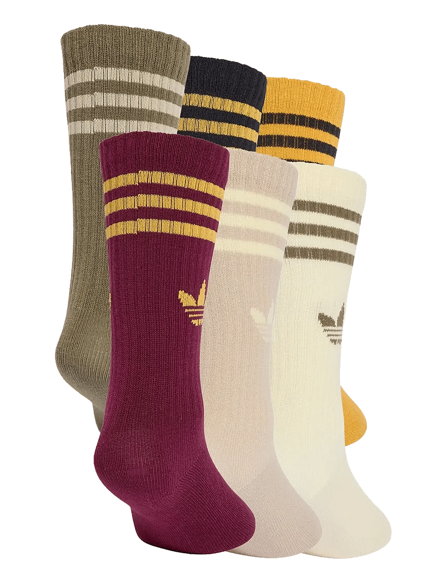 adidas Originals - 3S CREW S 6P K - strømper - maroon/preyel/warvan - 1