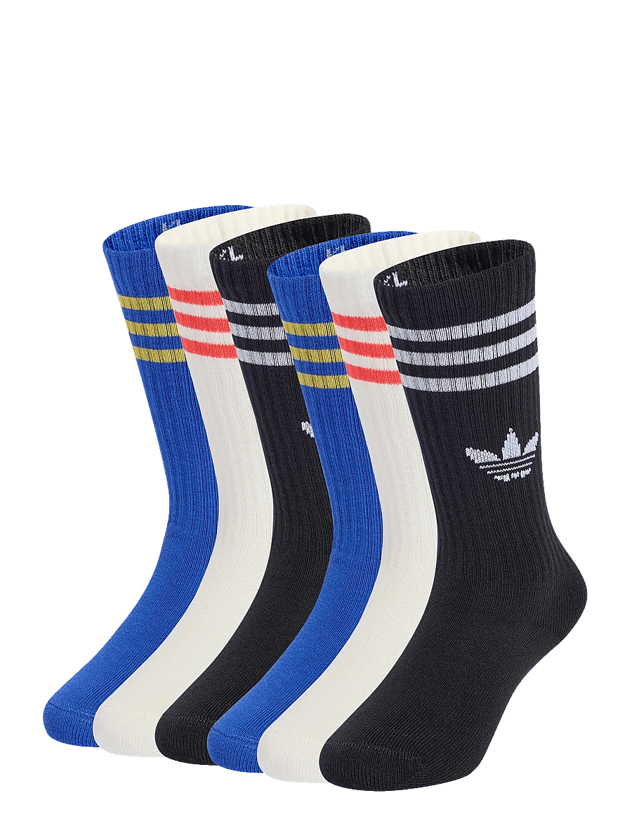 adidas Originals - 3S CREW S 6P K - strømper - boblue/clowhi/black - 0