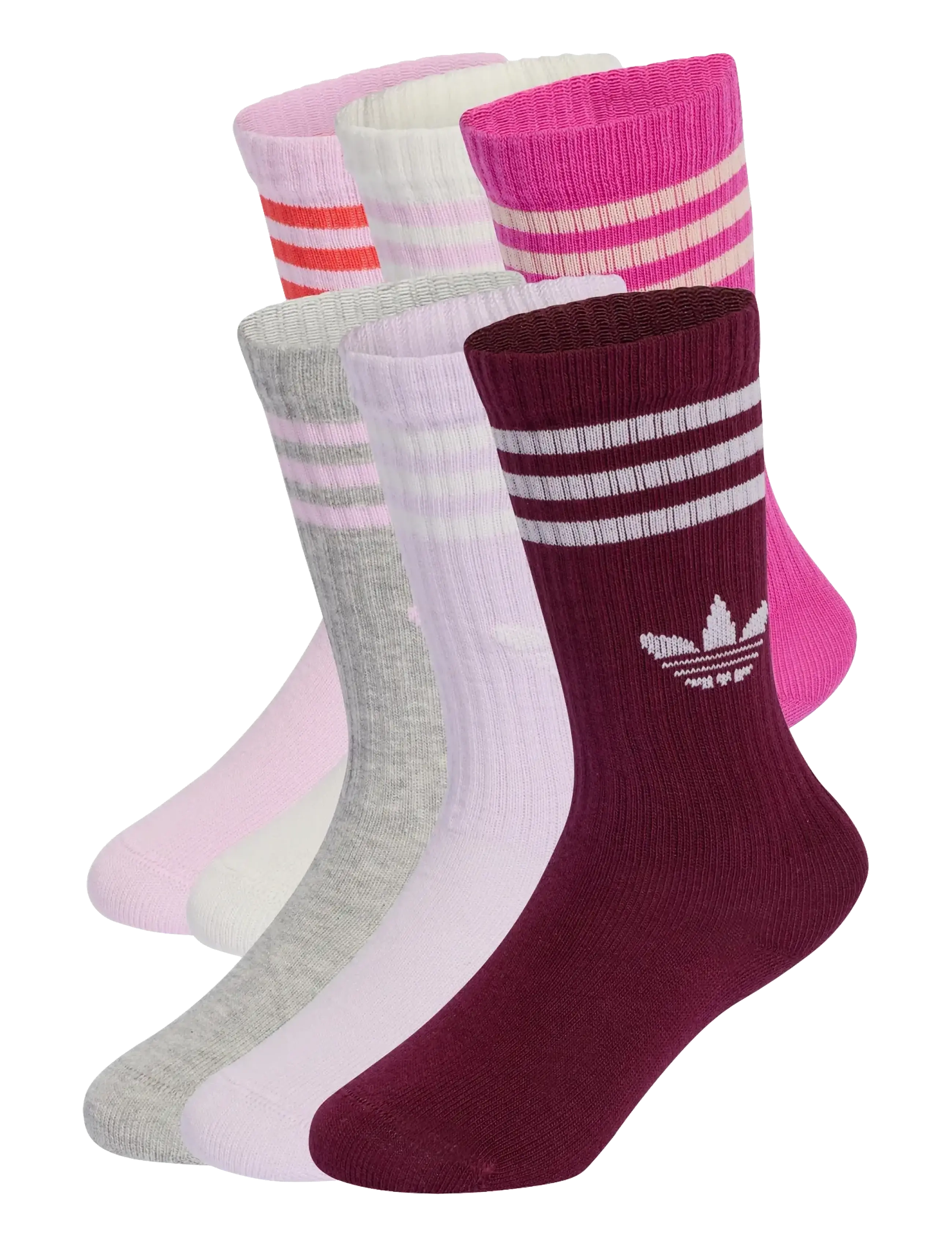 adidas Originals 3S CREW S 6P K - Strümpfe - CLOWHI/ICELAV/ORCFUS / multi