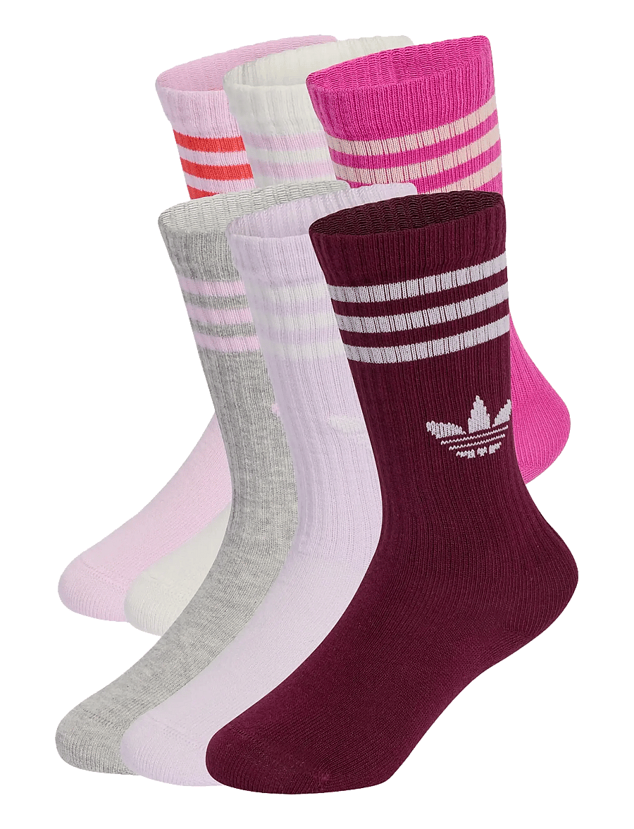adidas Originals - 3S CREW S 6P K - strømper - clowhi/icelav/orcfus - 0