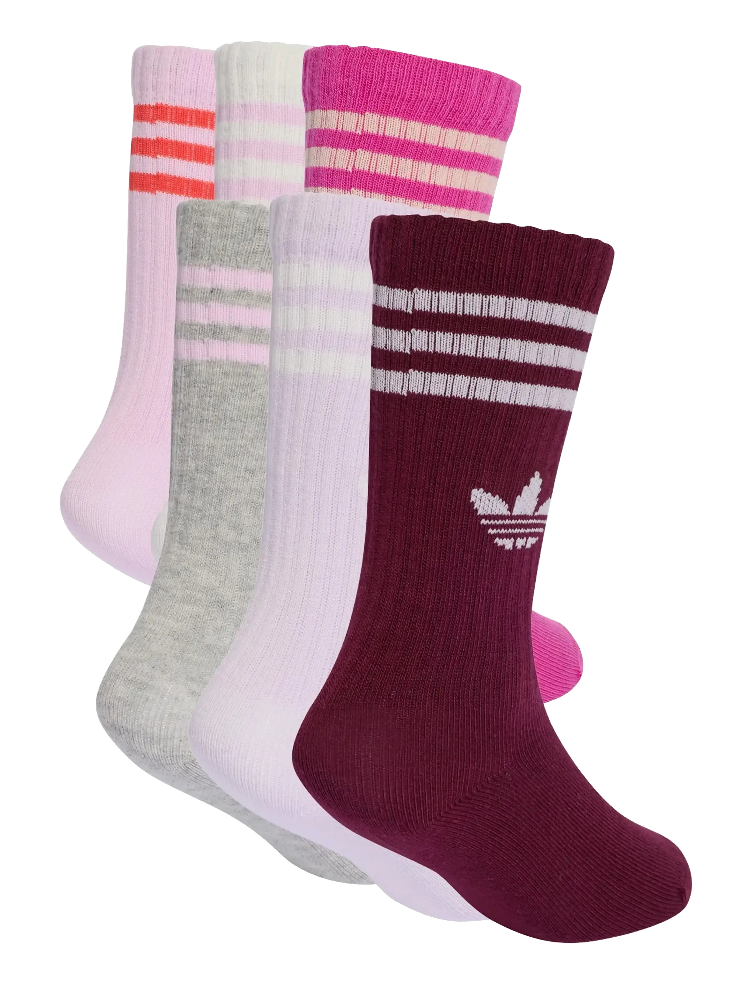 adidas Originals - 3S CREW S 6P K - strømper - clowhi/icelav/orcfus - 1