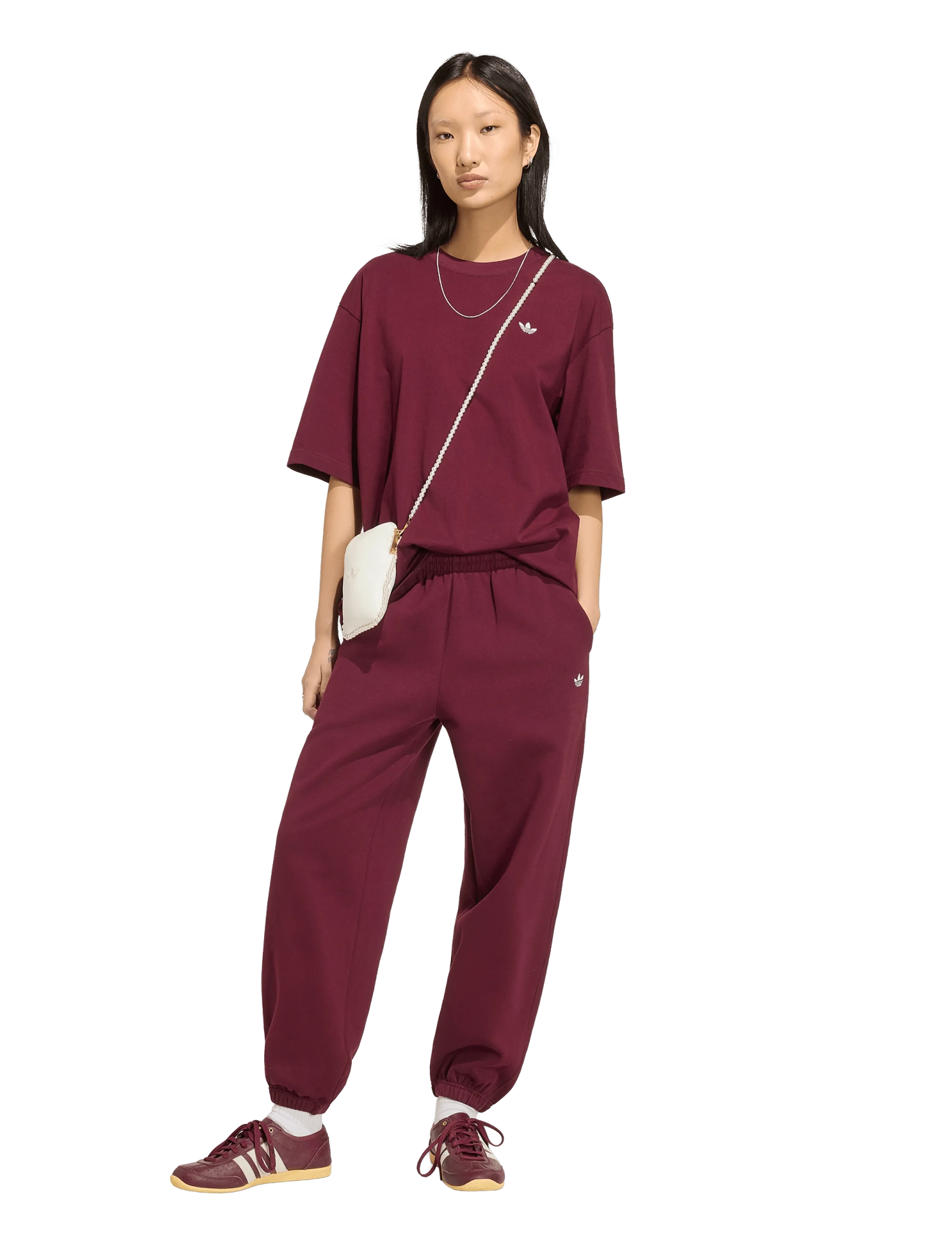 adidas Originals - ESS FL JOGGER - sport - maroon - 4