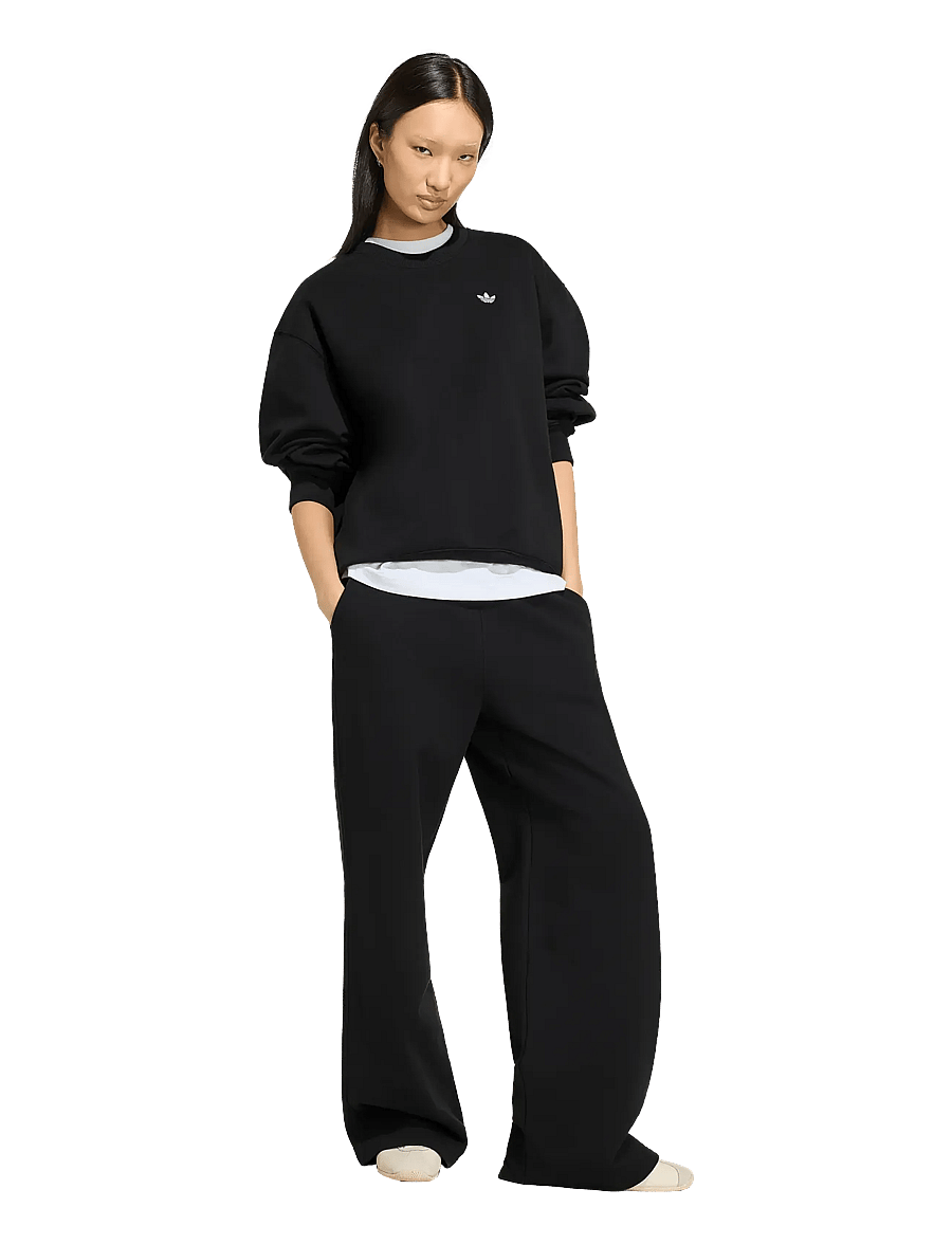 adidas Originals - ESS FL CRW OS - overdele - black - 0