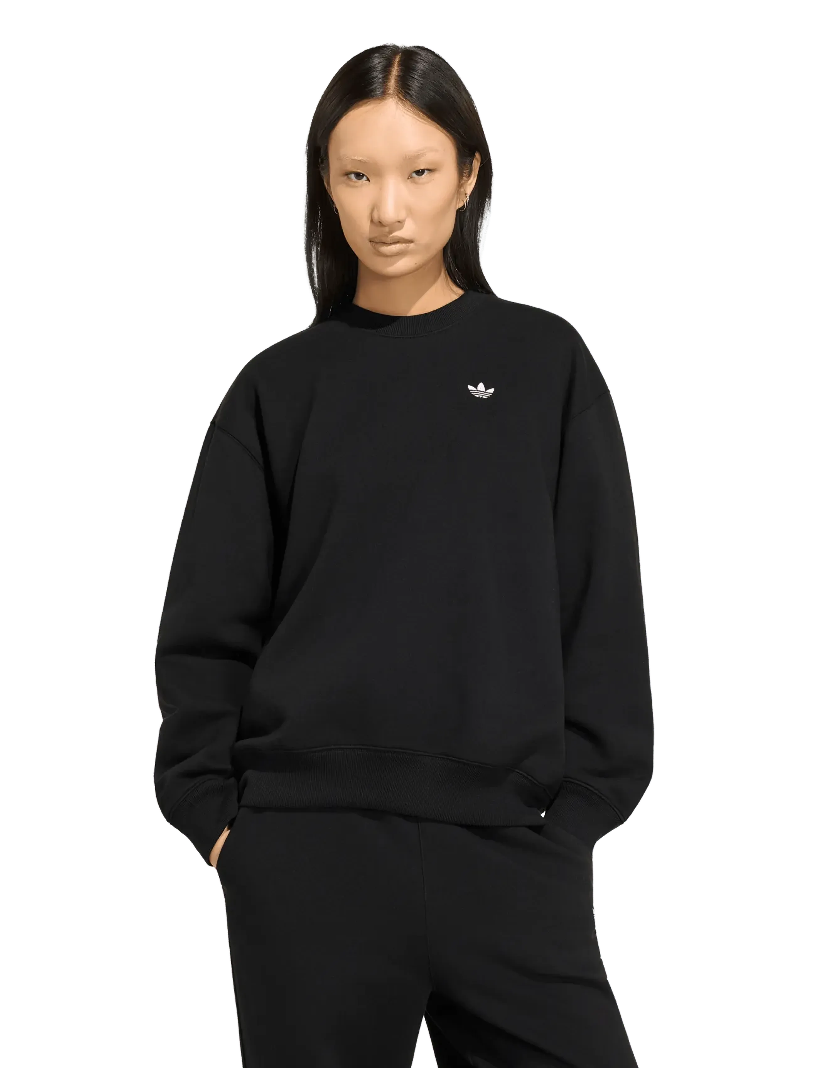 adidas Originals - ESS FL CRW OS - herbstersparnisse - black - 3