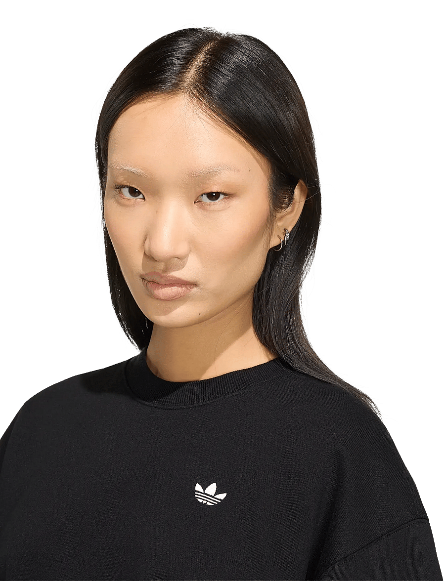 adidas Originals - ESS FL CRW OS - overdele - black - 4