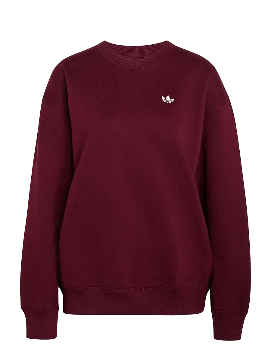 adidas Originals - ESS FL CRW OS - sweatshirts - maroon - 1