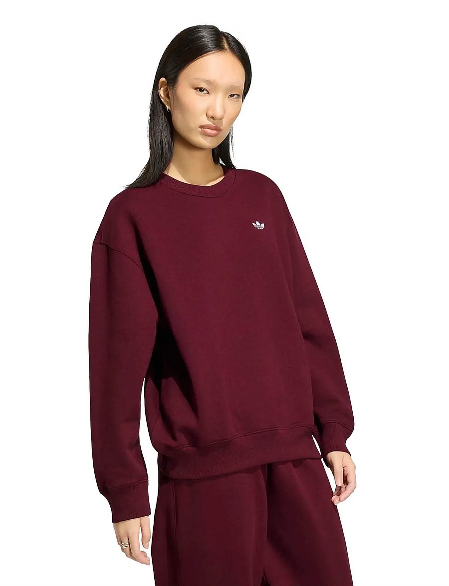adidas Originals - ESS FL CRW OS - sweatshirts - maroon - 0