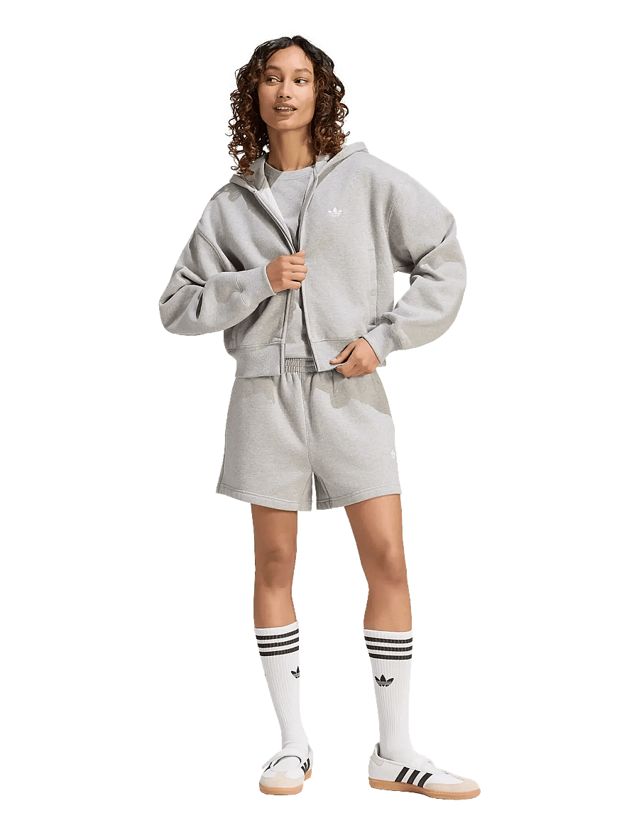 adidas Originals - ESS FL CP FZ HD - overdele - mgreyh - 0