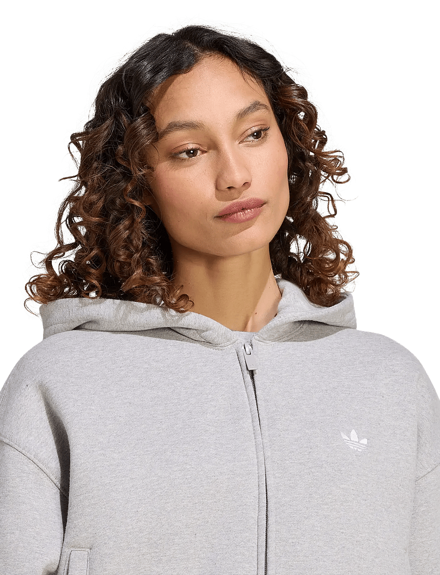 adidas Originals - ESS FL CP FZ HD - overdele - mgreyh - 5