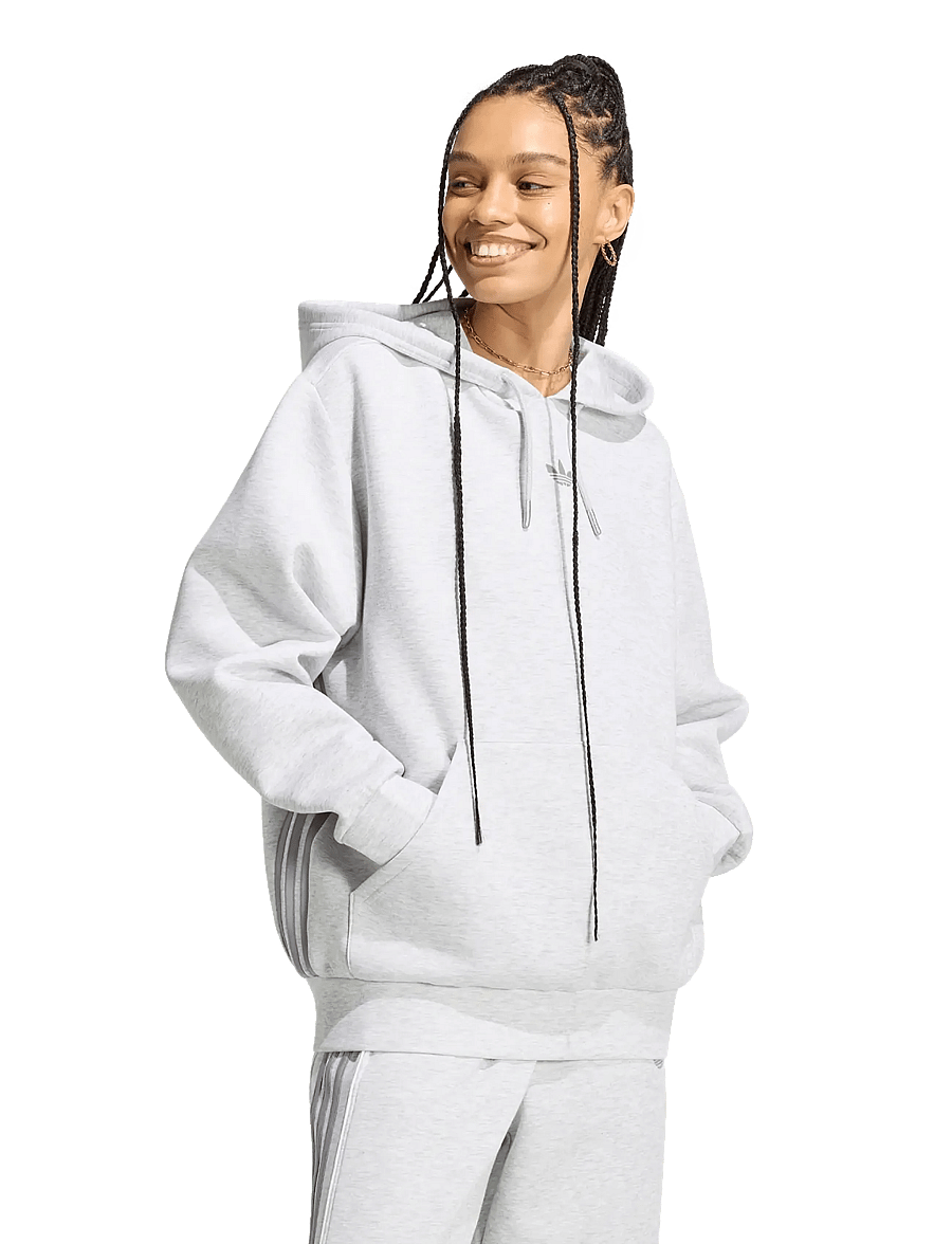 adidas Originals - SPACER HOODIE - overdele - lgreyh/refsil/lgsogr/ - 2