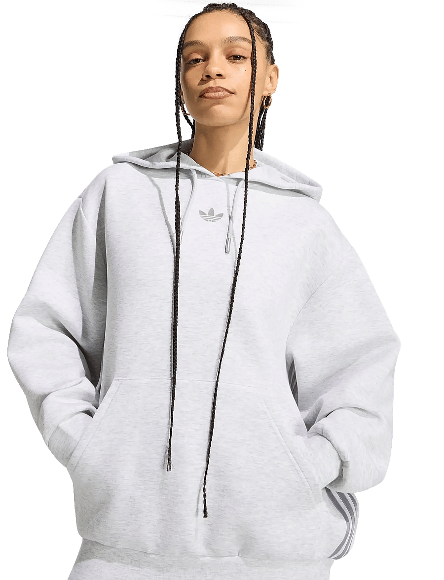 adidas Originals - SPACER HOODIE - overdele - lgreyh/refsil/lgsogr/ - 3