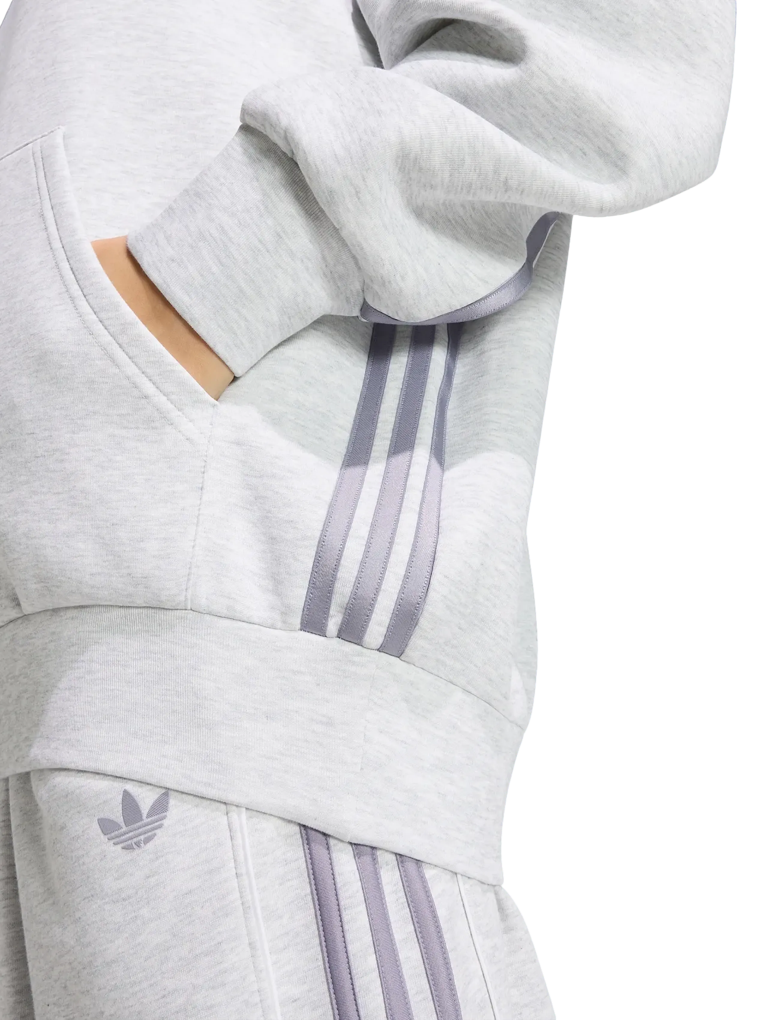 adidas Originals - SPACER HOODIE - lgreyh/refsil/lgsogr/ - 4
