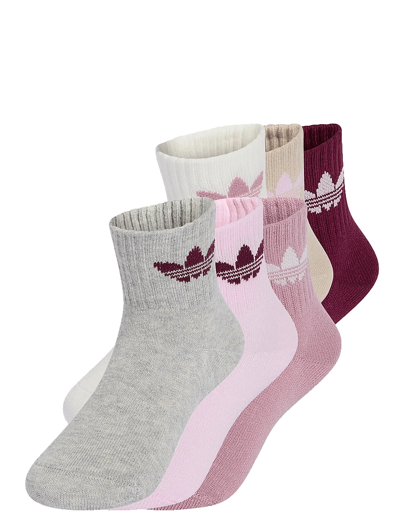 adidas Originals - KIDS SOCK 6PP - ungbarnasokkar - maroon/magmau/orcfus - 0