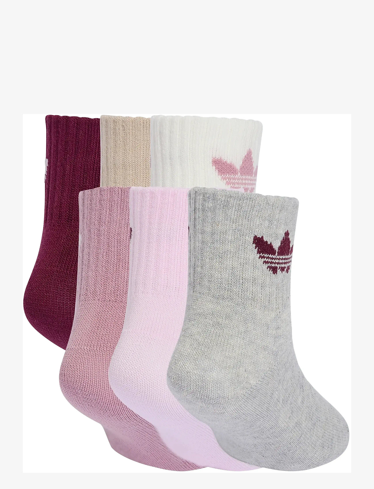 adidas Originals - KIDS SOCK 6PP - ungbarnasokkar - maroon/magmau/orcfus - 1