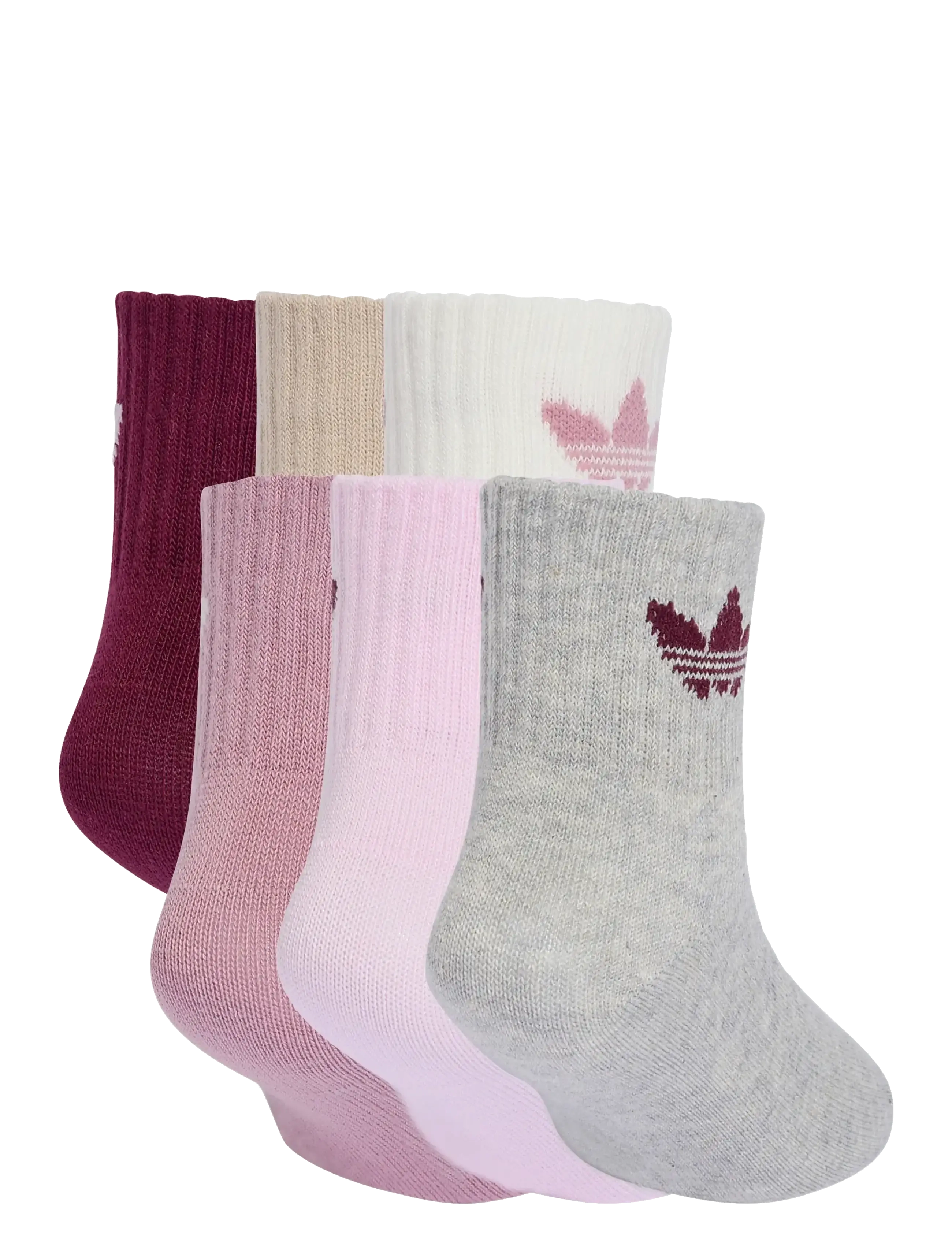 adidas Originals - KIDS SOCK 6PP - babysokker - maroon/magmau/orcfus - 1