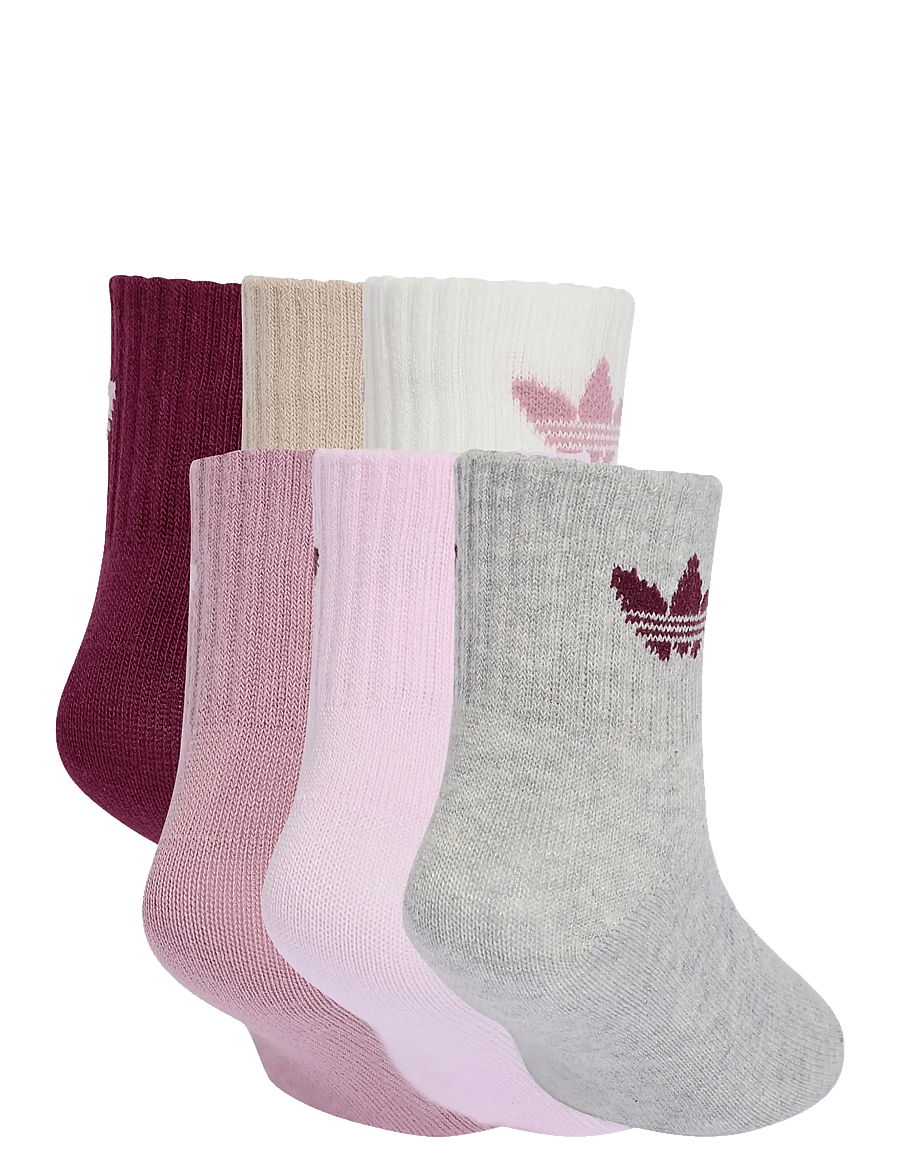 adidas Originals - KIDS SOCK 6PP - babysokker - maroon/magmau/orcfus - 1