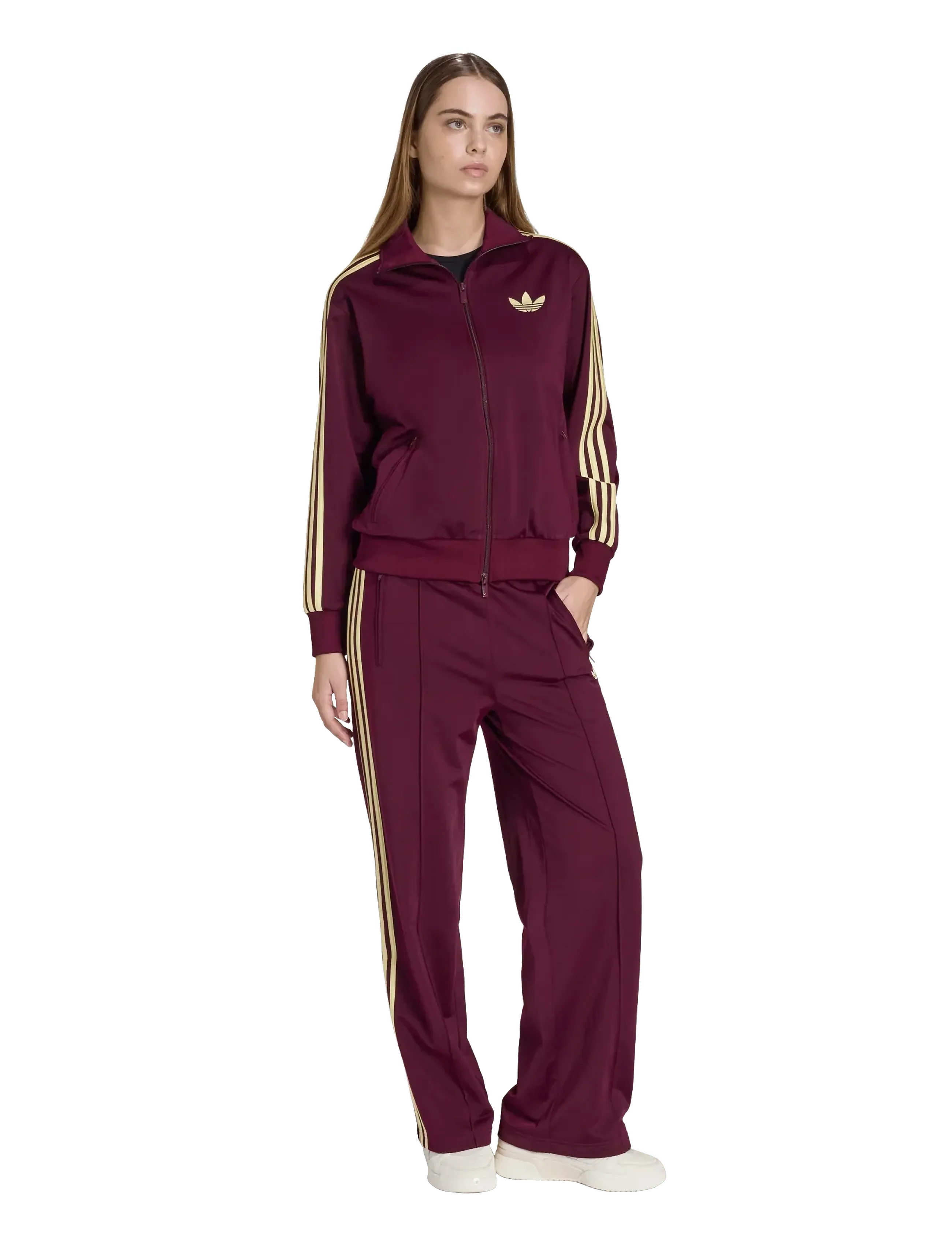 adidas Originals FB LOOSE TP - Hosen - MAROON/ALMYEL / burgundy