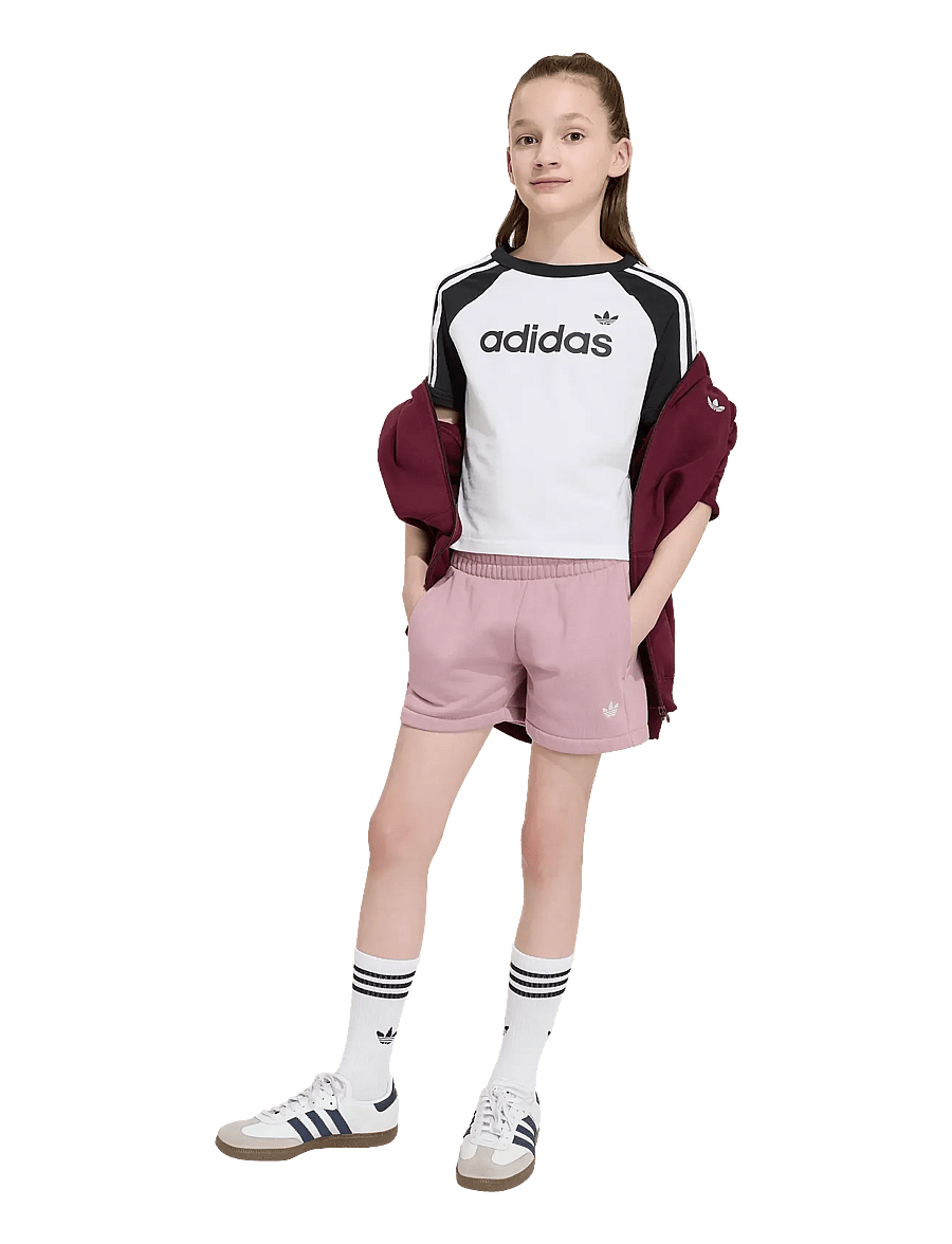 adidas Originals - LOOSE HW SHORTS - mjukisshorts - magmau - 0