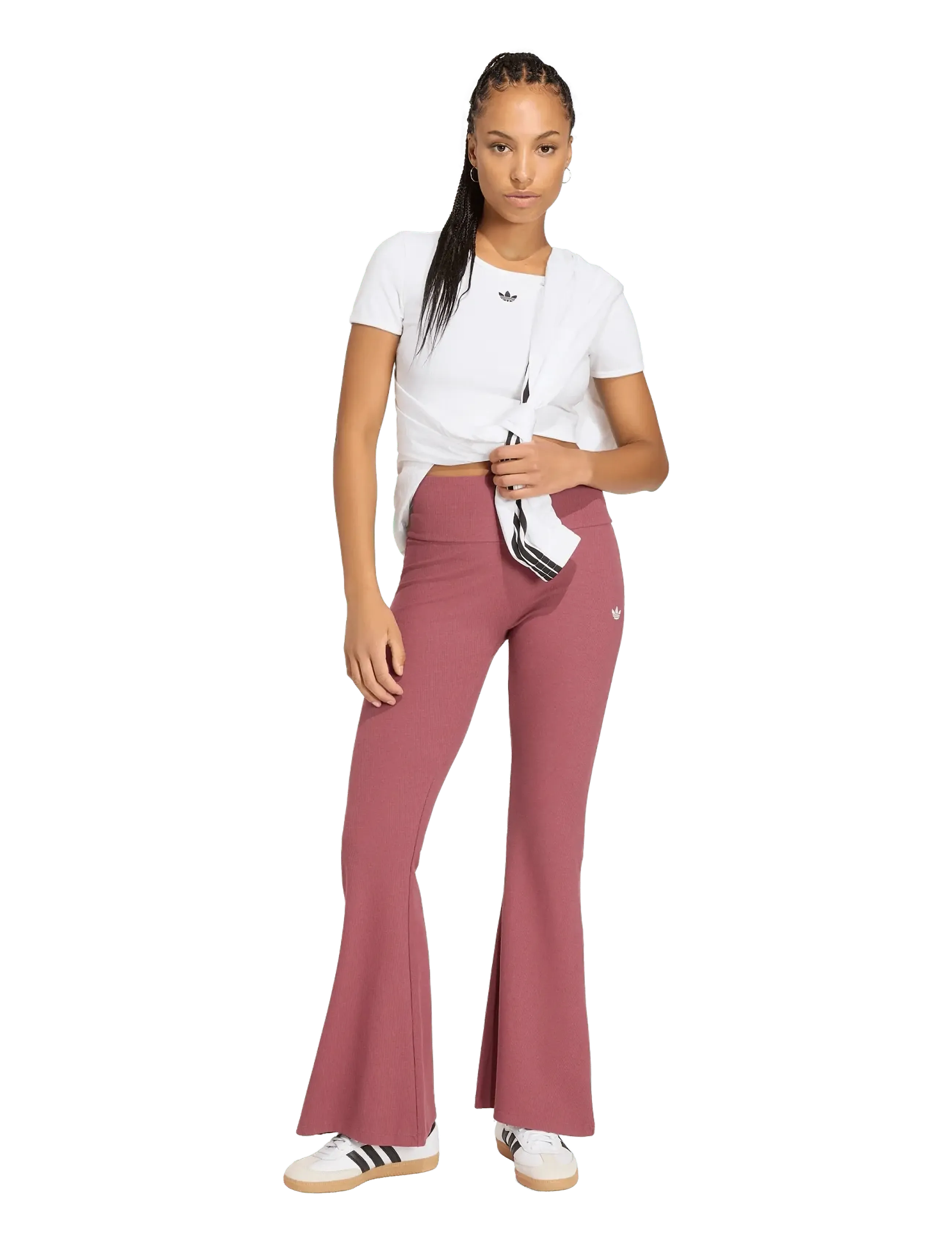 adidas Originals Ess Fl Leggings, S, Rosa, Frauen
