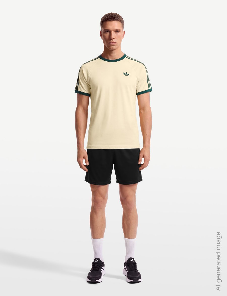 adidas Originals - 3S TEE - tops & t-shirts - warvan/cgreen - 0