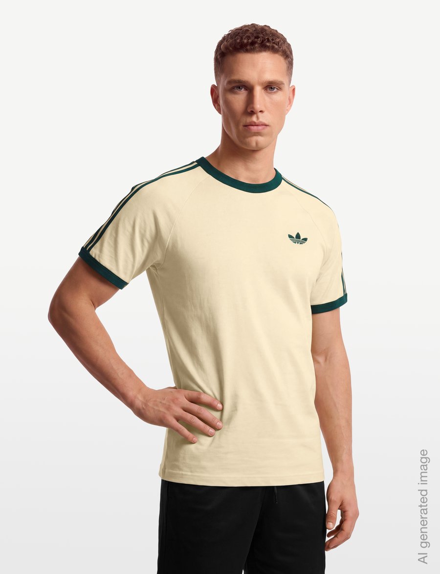 adidas Originals - 3S TEE - tops & t-shirts - warvan/cgreen - 3
