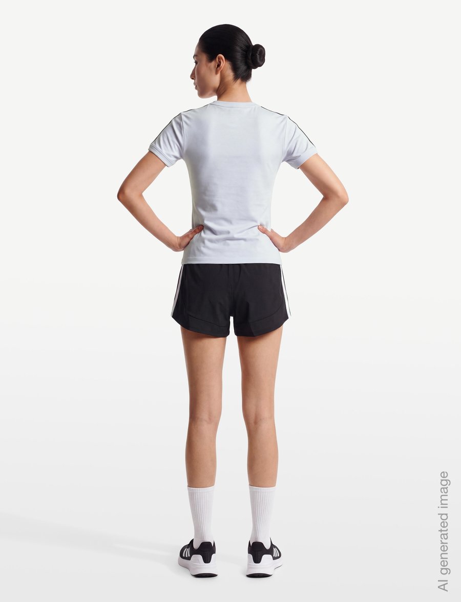 adidas Originals - 3S TEE SLIM - topi un t-krekli - fropur/olistr - 4
