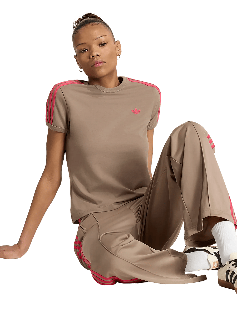 adidas Originals - 3S TEE SLIM - t-shirts - khasix/powpnk - 0