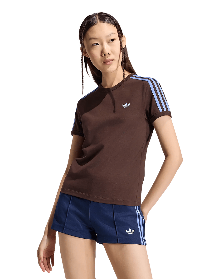 adidas Originals - 3S TEE SLIM - t-shirts - auco/blufus - 2
