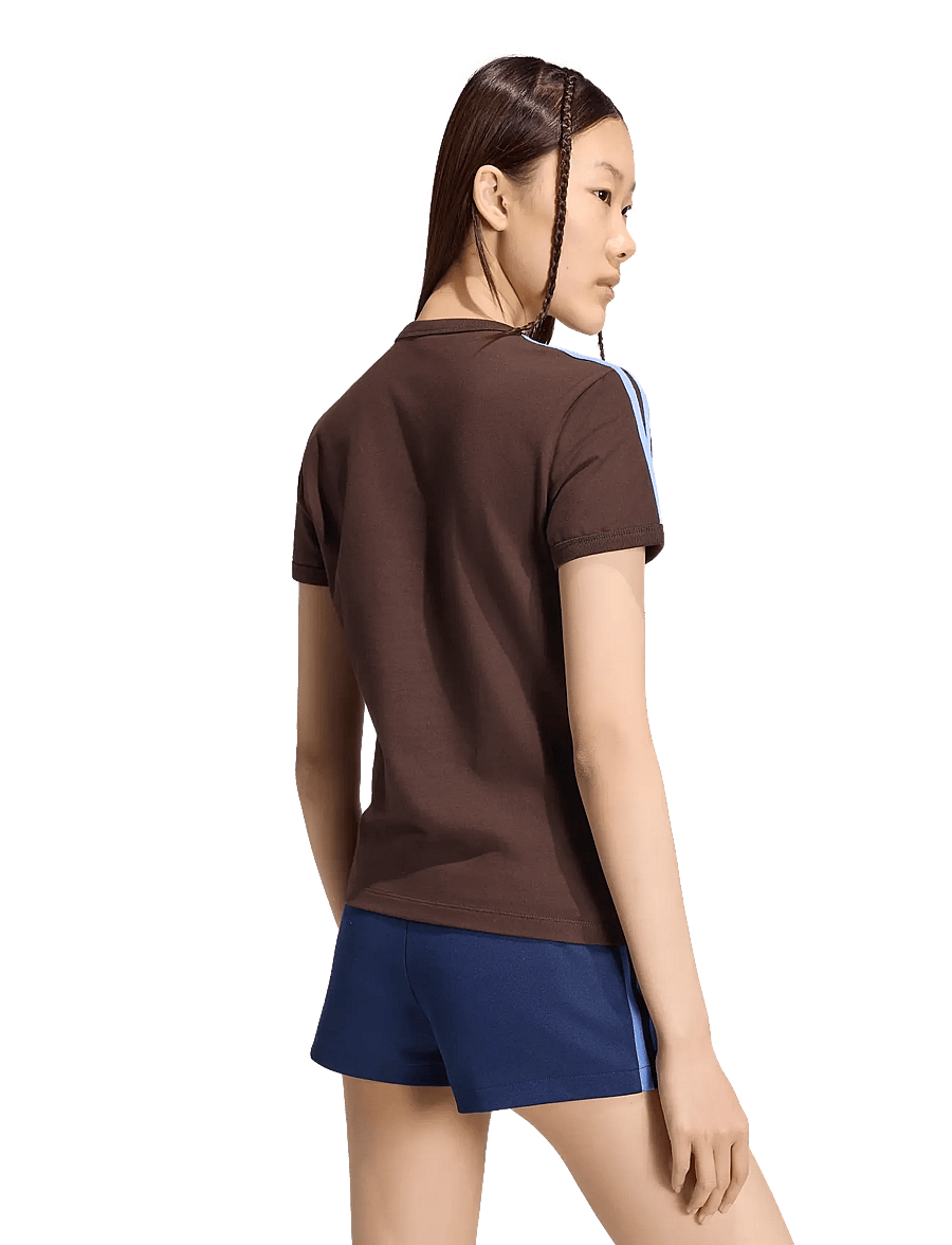 adidas Originals - 3S TEE SLIM - t-shirts - auco/blufus - 5