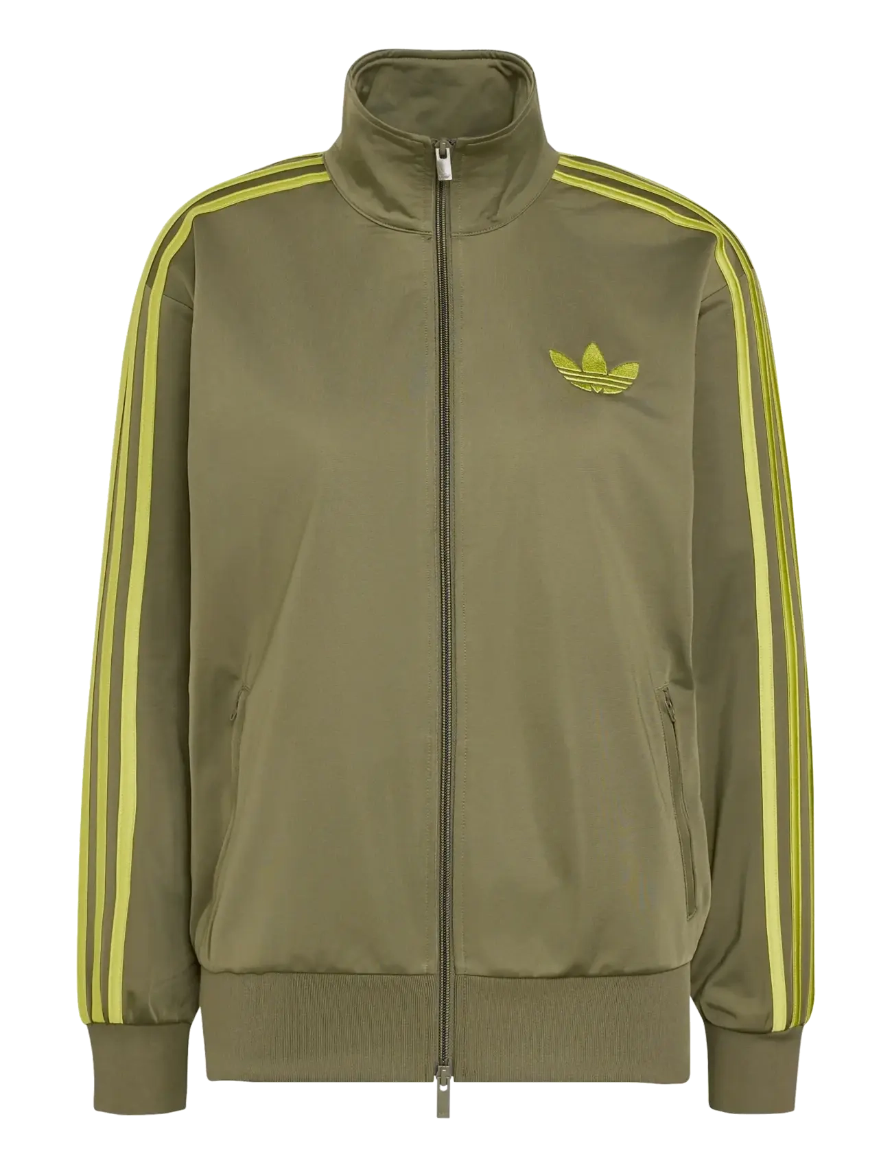 adidas Originals Firebird TT LOOSE - Sweatshirts & Kapuzenpullover - OLISTR/PRELIM / khaki/green