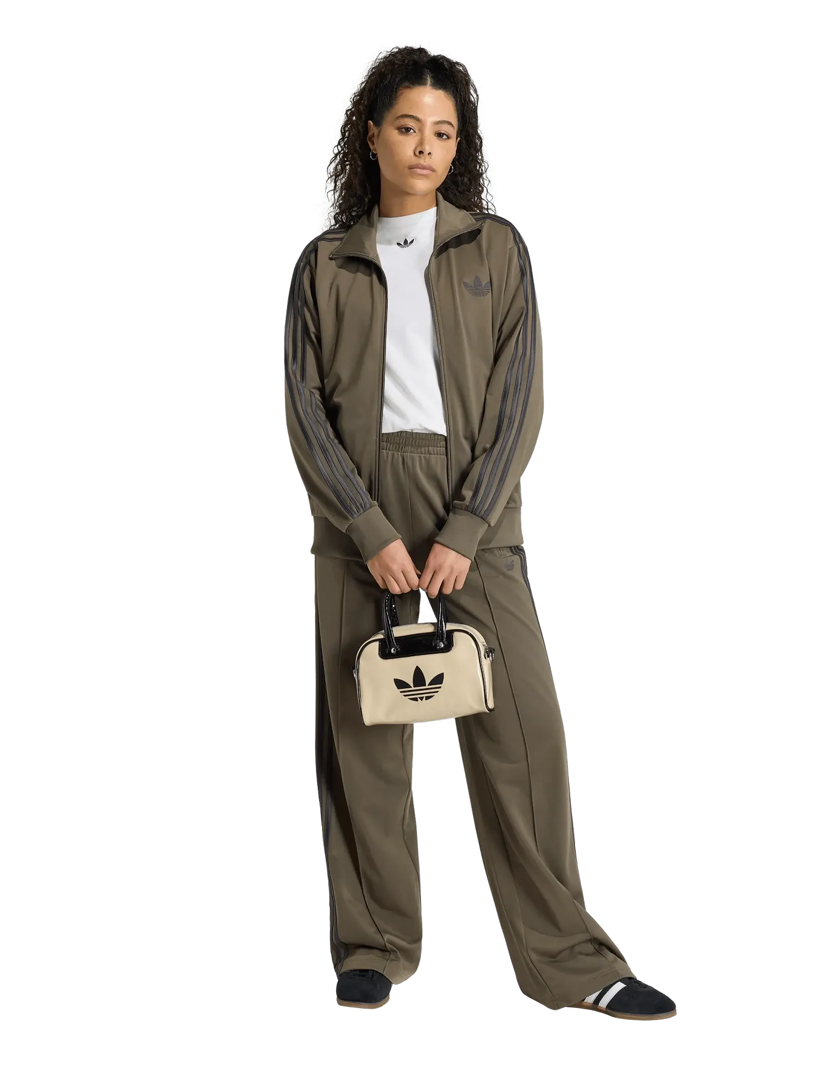 adidas Originals Firebird LOOSE TP - Bukser - BRANCH/UTIBLK / khaki/green