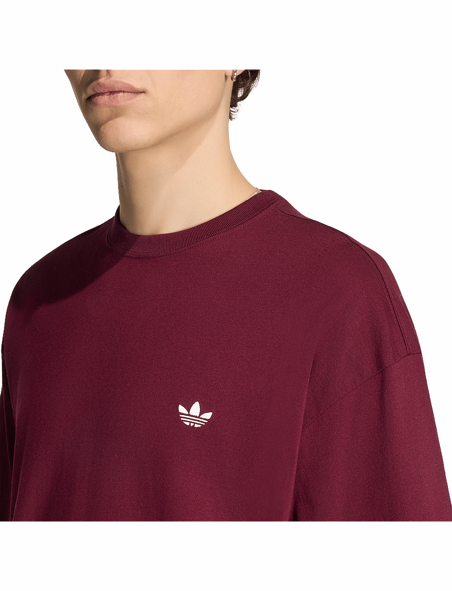 adidas Originals - ESS TEE - oberteile & t-shirts - maroon - 3