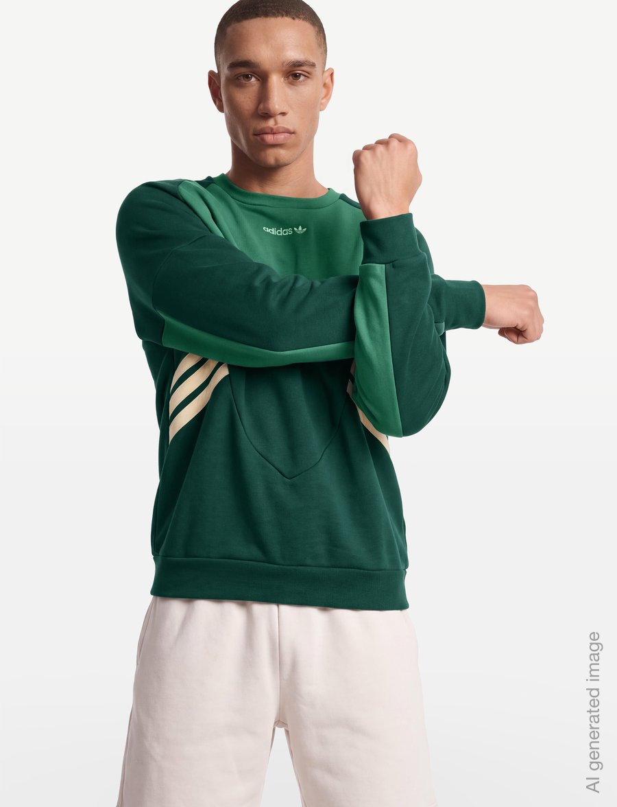 adidas Originals - MUC CRW - overdele - cgreen - 3