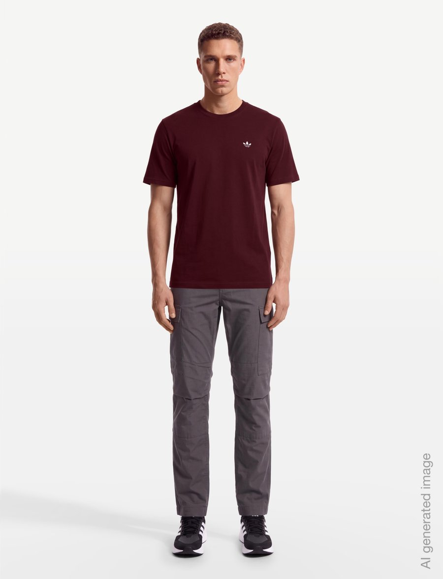 adidas Originals - ESS REG TEE - t-shirts - maroon - 0
