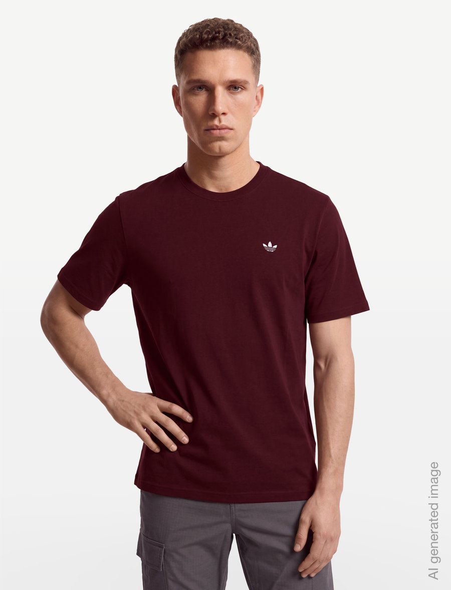 adidas Originals - ESS REG TEE - alussärgid ja t-särgid - maroon - 3