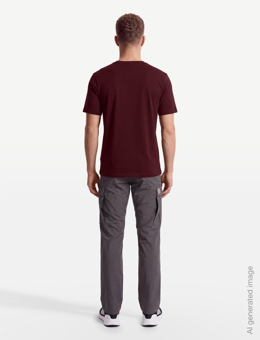 adidas Originals - ESS REG TEE - alussärgid ja t-särgid - maroon - 4