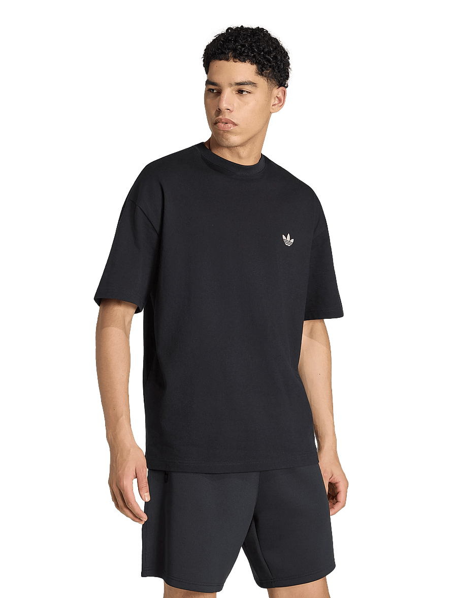 adidas Originals - ESS TEE - oberteile & t-shirts - black - 2
