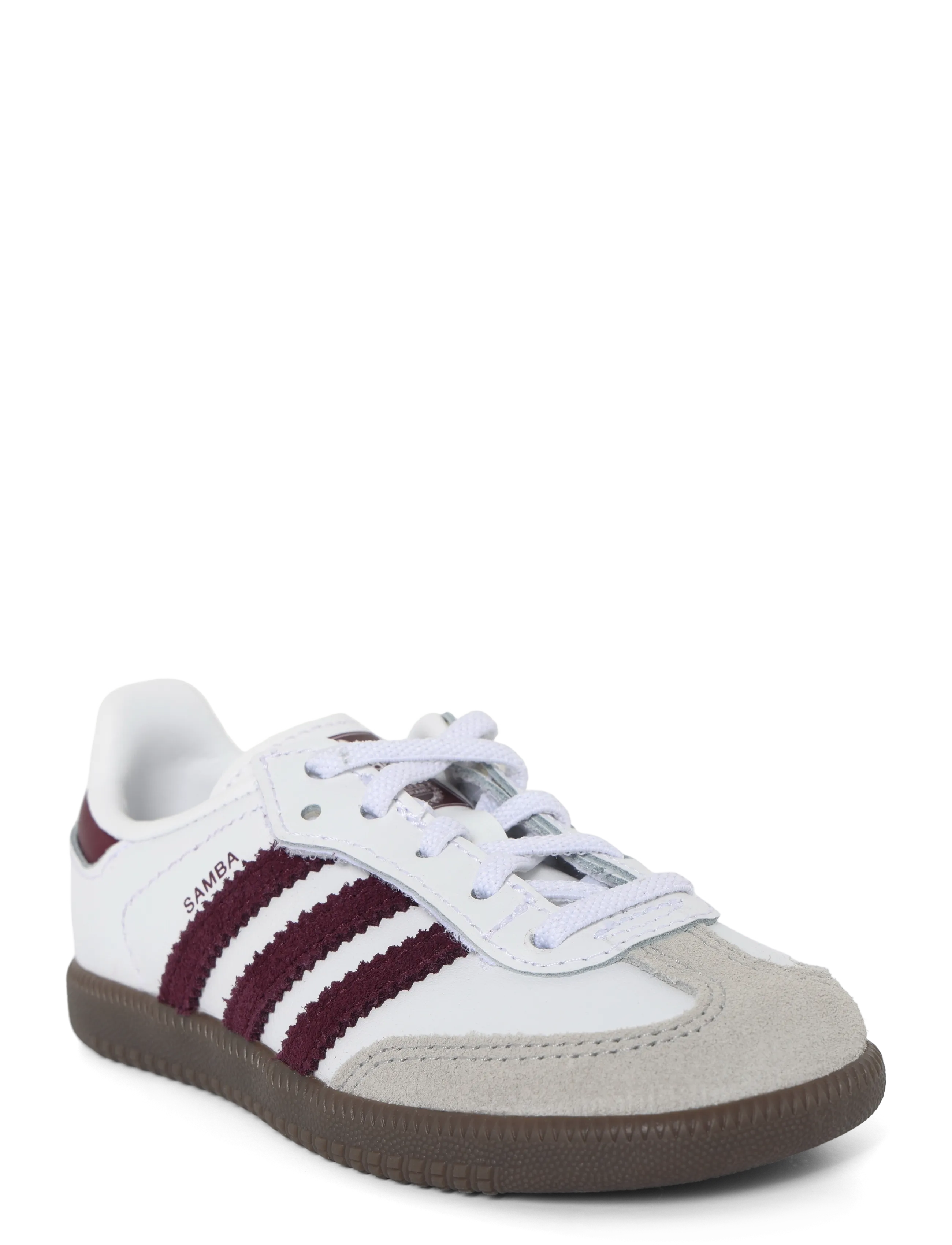 adidas Originals SAMBA OG CF EL I - Skor - FTWWHT/MAROON/GUM5 / white