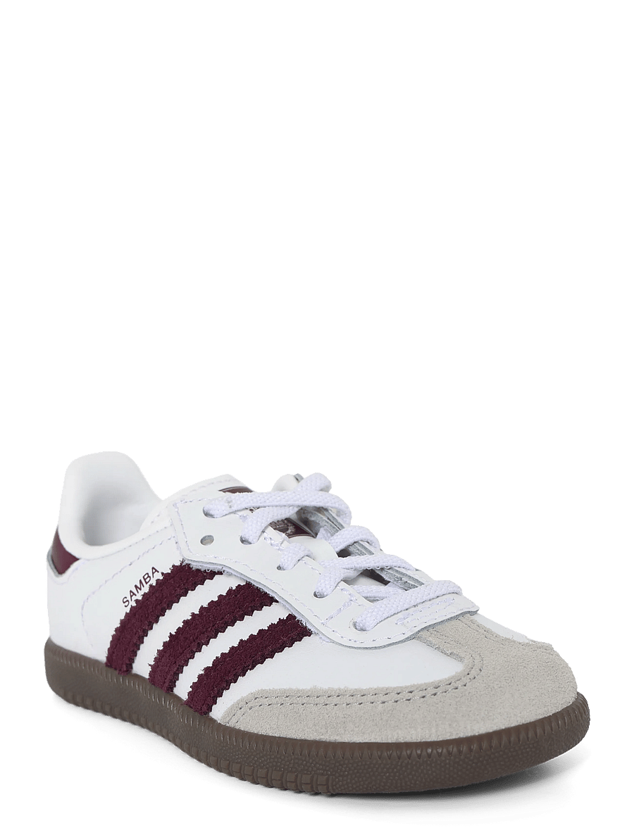 adidas Originals - SAMBA OG CF EL I - low-top sneakers - ftwwht/maroon/gum5 - 0