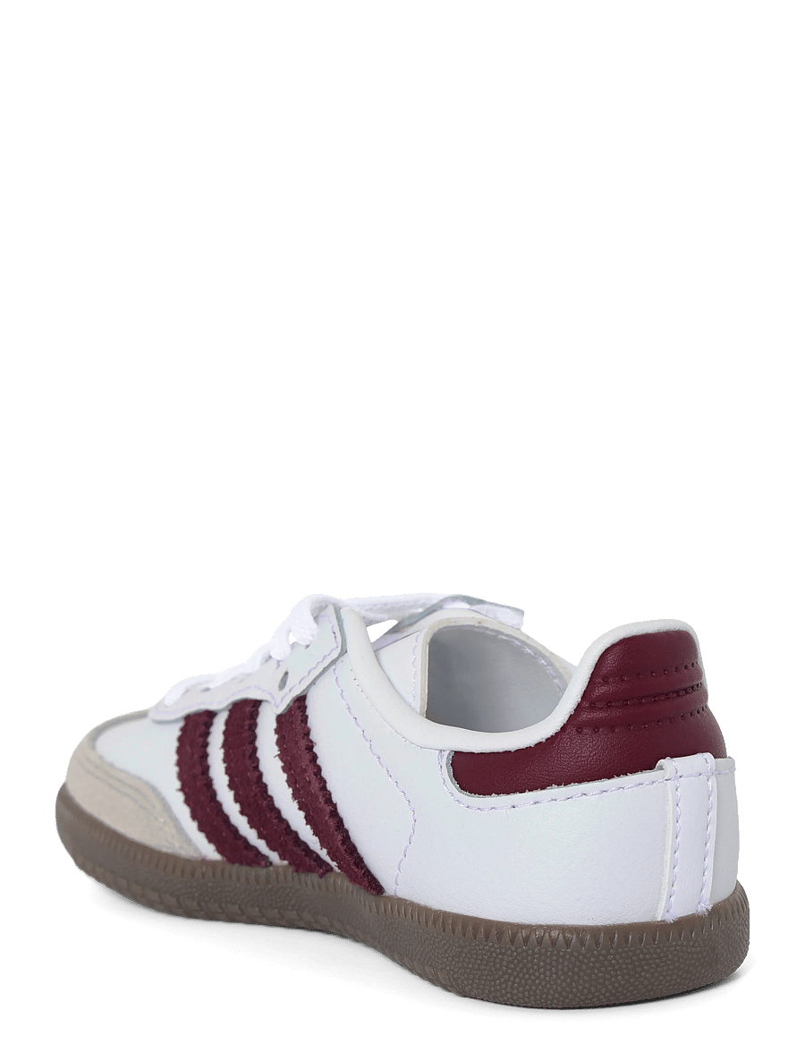 adidas Originals - SAMBA OG CF EL I - low-top sneakers - ftwwht/maroon/gum5 - 1