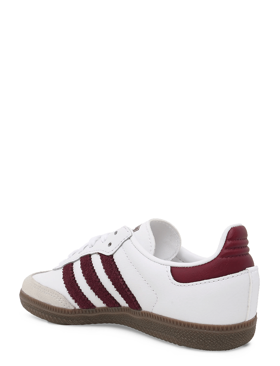 adidas Originals - SAMBA OG C - lave sneakers - ftwwht/maroon/gum5 - 1