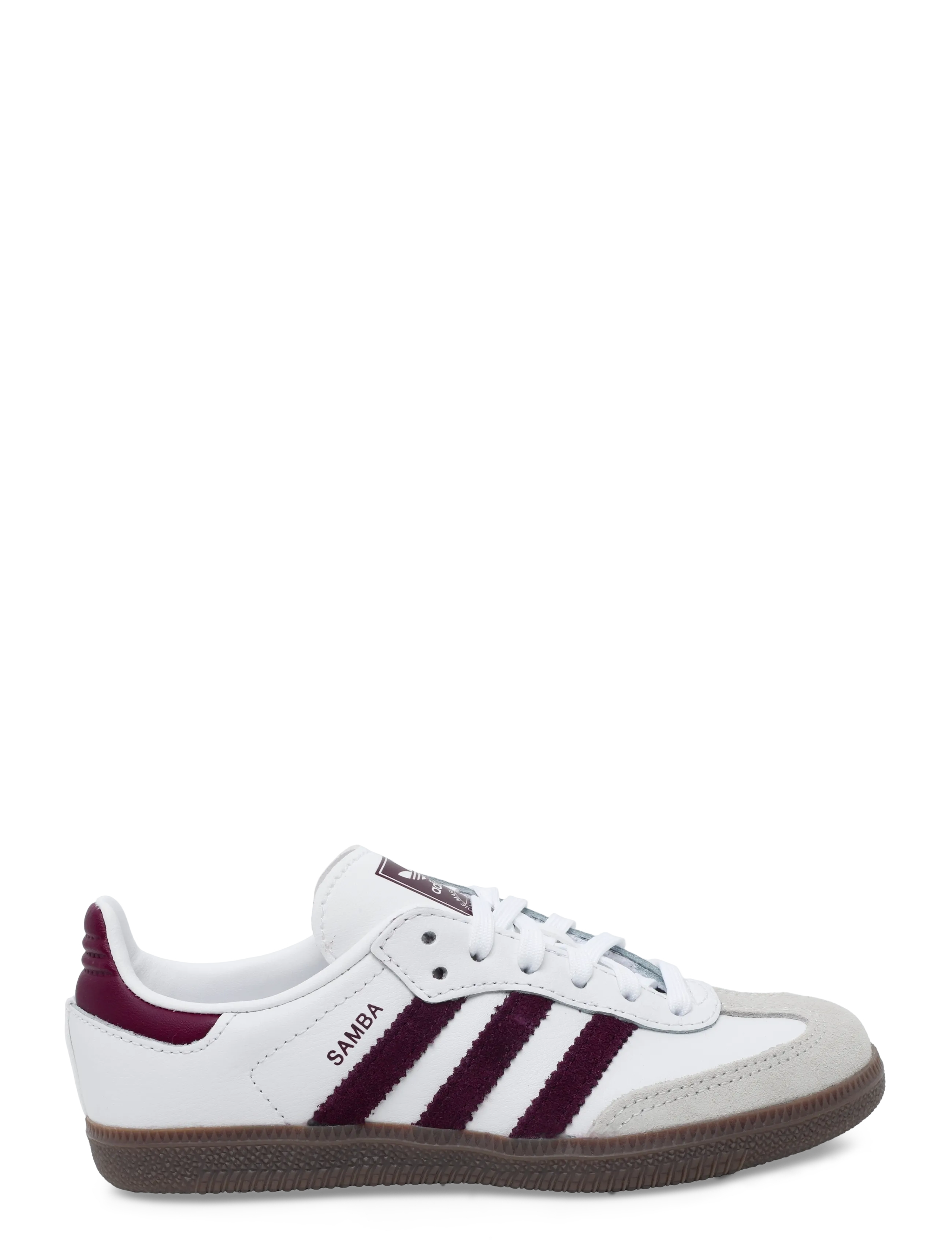 adidas Originals - SAMBA OG C - low-top sneakers - ftwwht/maroon/gum5 - 2