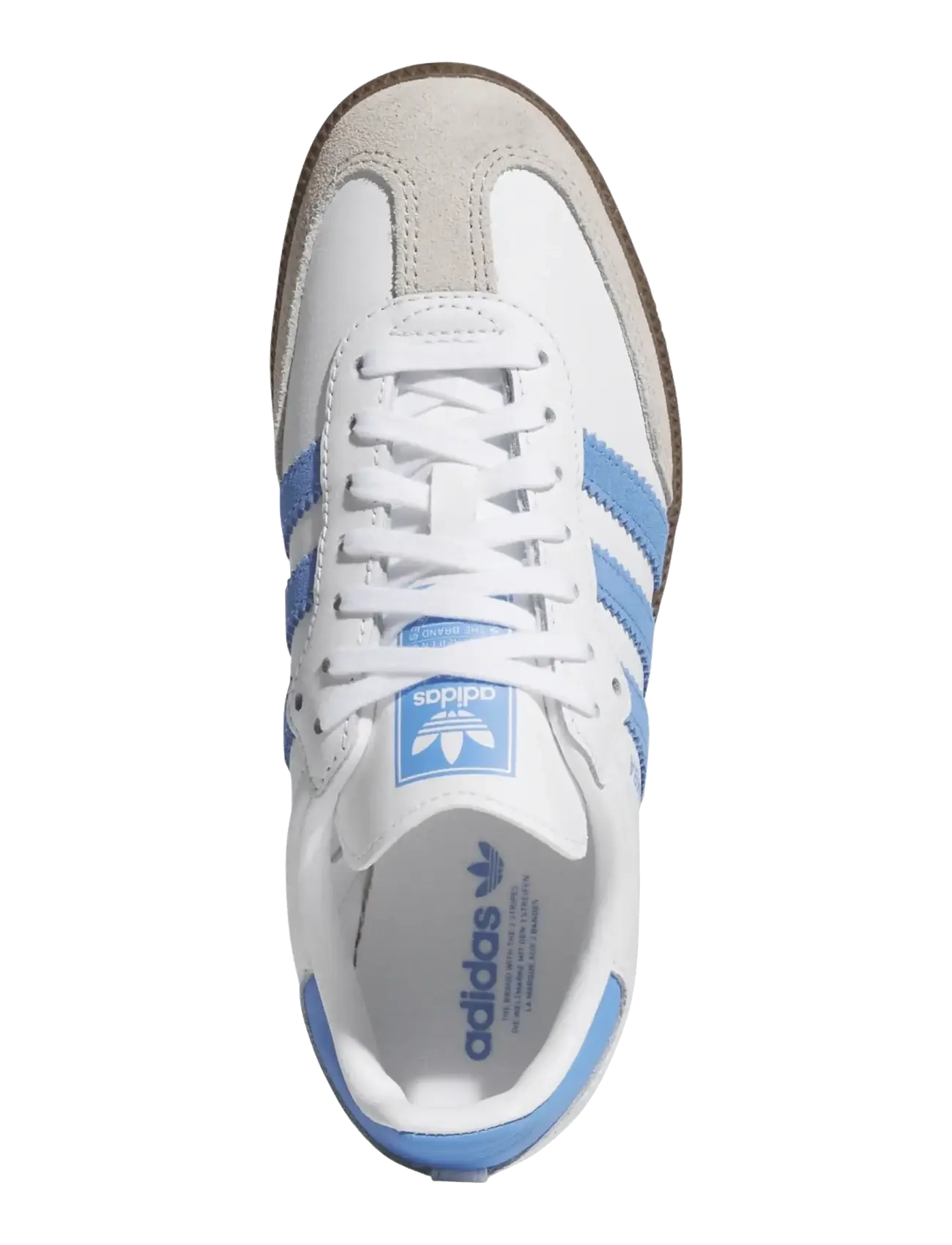 adidas Originals - SAMBA OG J - lave sneakers - ftwwht/blufus/gum5 - 4