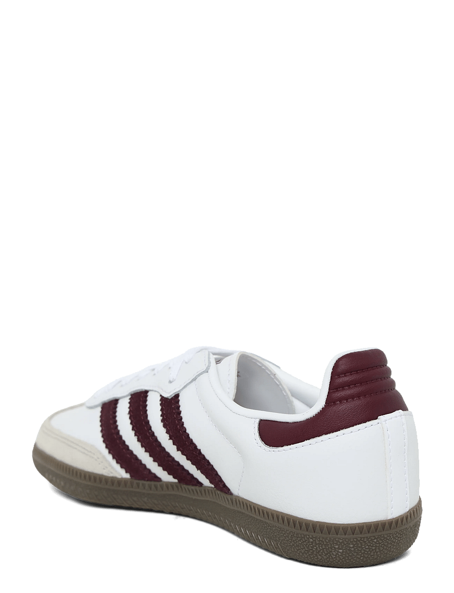 adidas Originals - SAMBA OG J - tennised - ftwwht/maroon/gum5 - 1