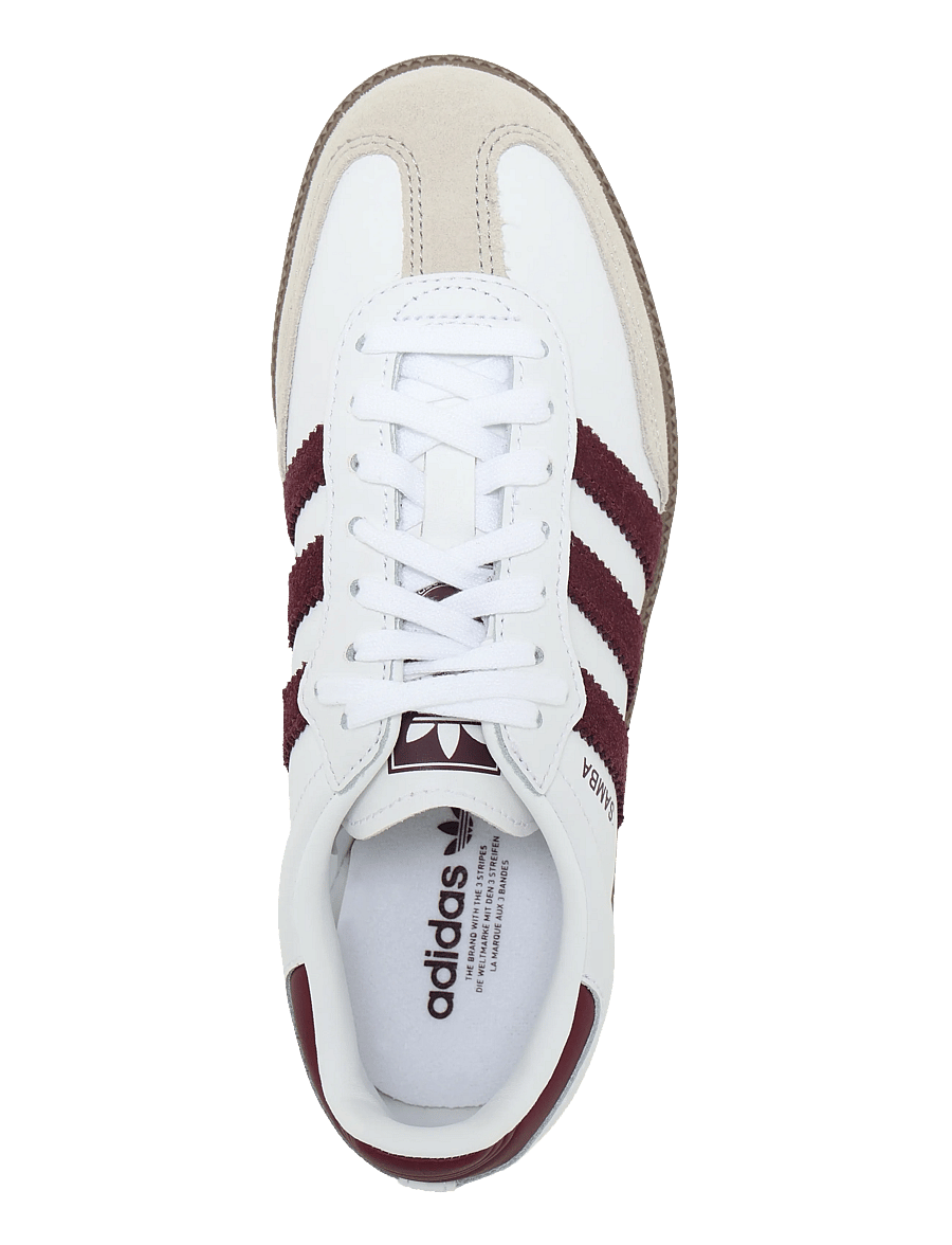 adidas Originals - SAMBA OG J - tennised - ftwwht/maroon/gum5 - 3