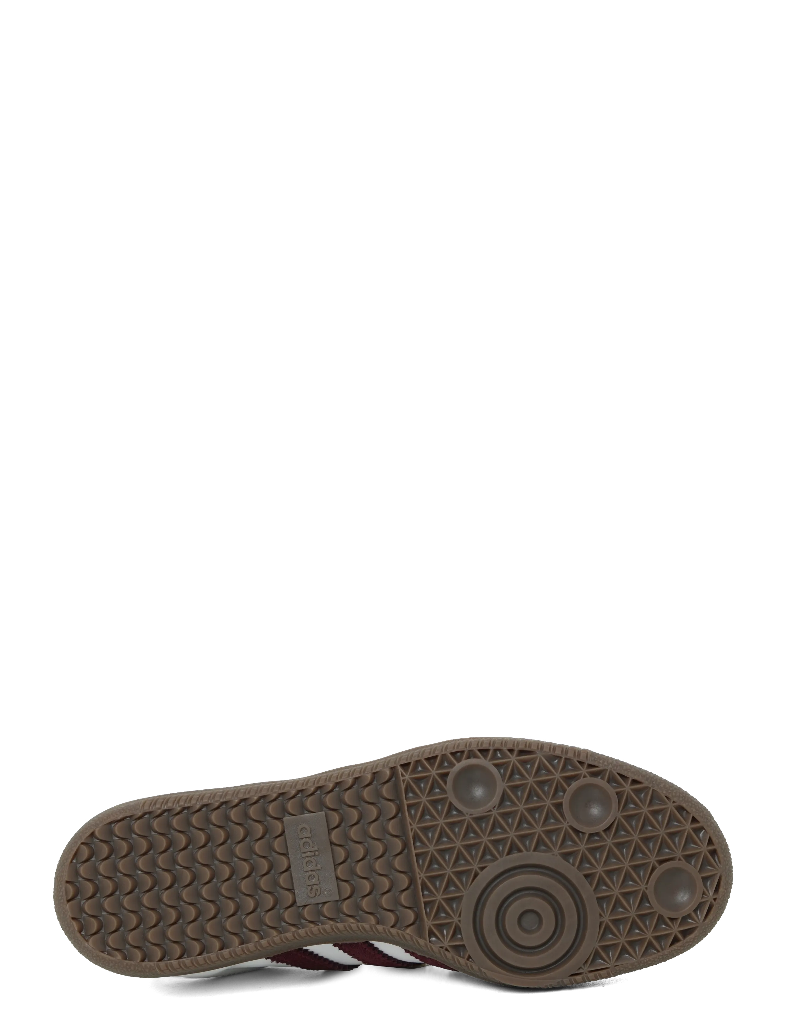adidas Originals - SAMBA OG J - low-top sneakers - ftwwht/maroon/gum5 - 4