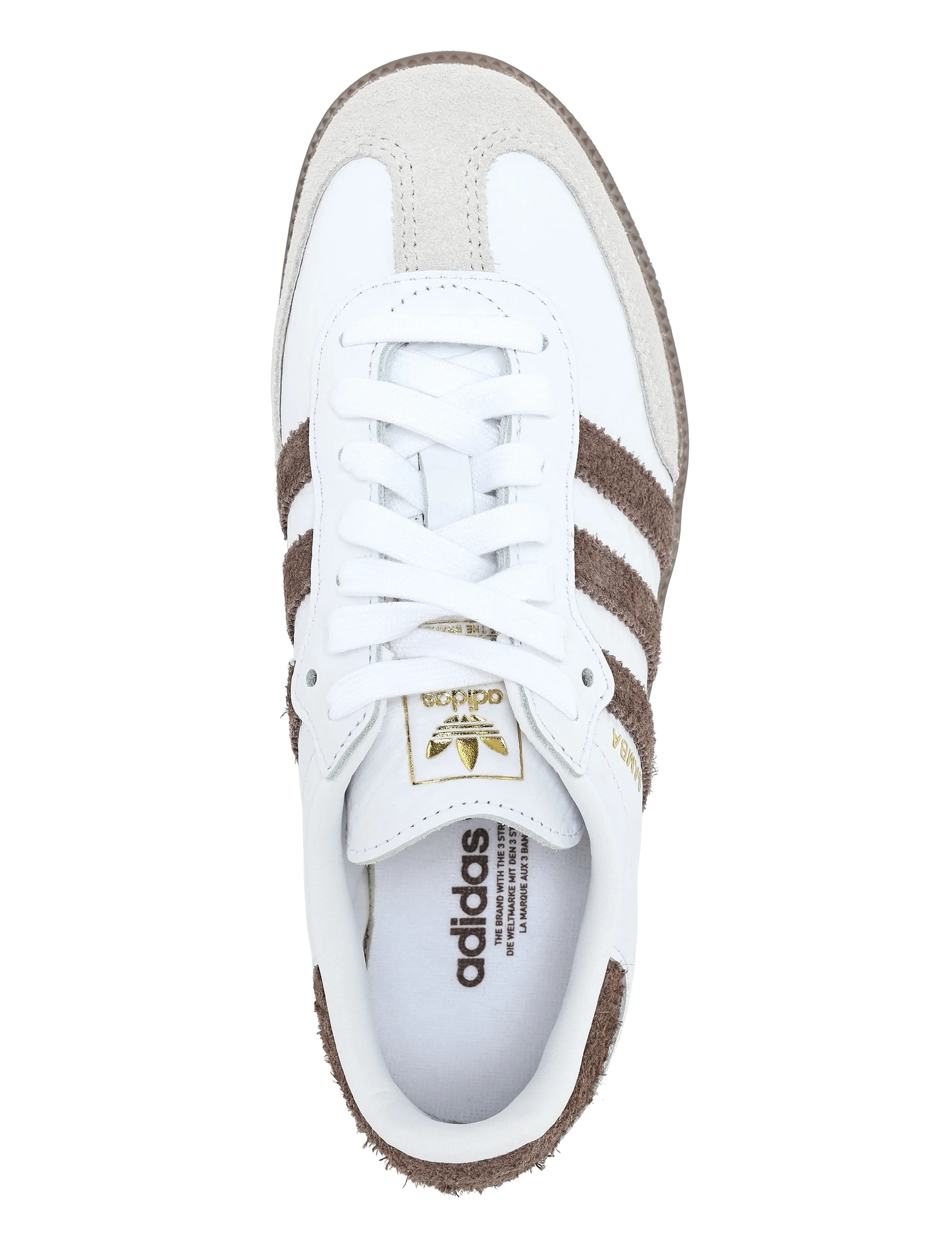adidas Originals - SAMBA OG W - low top sneakers - ftwwht/earstr/gum5 - 3