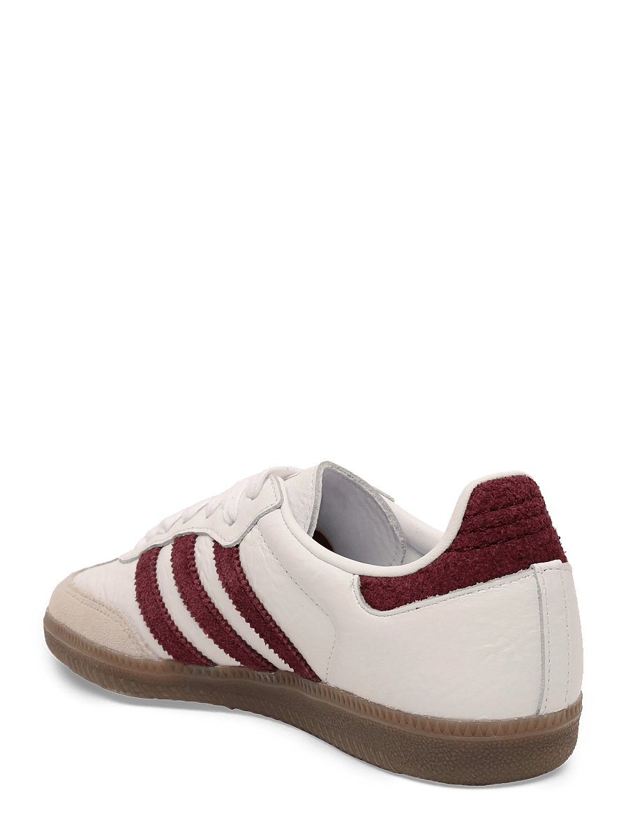adidas Originals - SAMBA OG W - niedrige sneakers - ftwwht/maroon/gum5 - 1